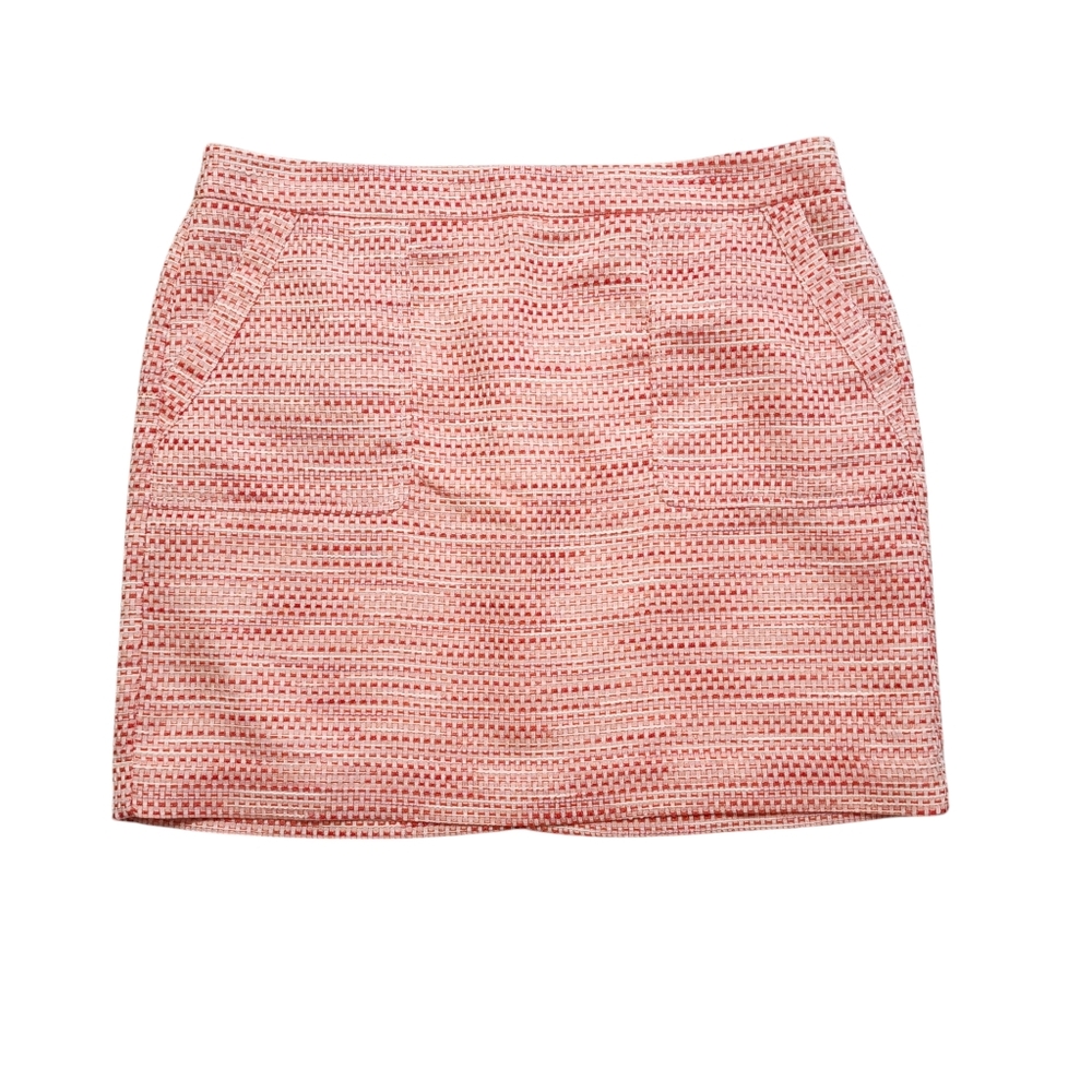 LOFT Mini pencil Skirt Size 14 Petite orange peach
